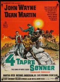 5p142 SONS OF KATIE ELDER Danish '66 Martha Hyer, John Wayne, Dean Martin & more by K. Wenzel!