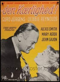 5p148 THIS HAPPY FEELING Danish R60s Debbie Reynolds, Curt Jurgens, Saxon, a spicy look at love!