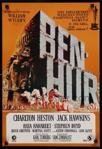 5p161 BEN-HUR Finnish R70s Charlton Heston, William Wyler classic religious epic!