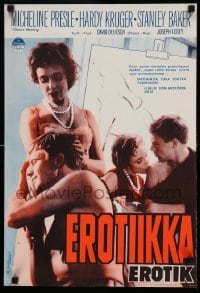 5p168 CHANCE MEETING Finnish '61 Joseph Losey, Micheline Presle, Hardy Kruger!