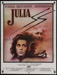 5p602 JULIA French 24x32 '78 artwork of Jane Fonda & Vanessa Redgrave by Ferracci!