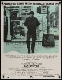 5p620 TAXI DRIVER French 24x31 '76 Robert De Niro walking in NYC Times Square, Martin Scorsese!