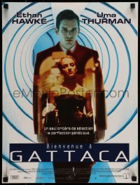 5p648 GATTACA French 16x21 '98 Ethan Hawke, Uma Thurman, there is no gene for the human spirit!