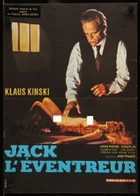 5p662 JACK THE RIPPER French 15x21 '79 Jess Franco, Klaus Kinski, cool sexy horror image!