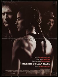 5p679 MILLION DOLLAR BABY French 16x21 '05 Clint Eastwood, boxer Hilary Swank, Morgan Freeman