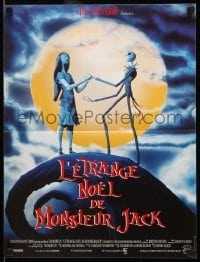 5p683 NIGHTMARE BEFORE CHRISTMAS French 16x21 '94 Tim Burton, Disney, great Halloween image!