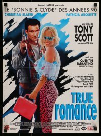 5p713 TRUE ROMANCE French 16x21 '93 Christian Slater, Arquette, written by Tarantino!