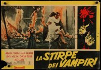 5p834 EL VAMPIRO Italian 18x26 pbusta '59 great different images of Mexican vampires!