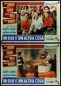 5p797 HIGH TIME set of 6 Italian 20x28 pbustas '60 Blake Edwards, Bing Crosby, Fabian, Tuesday Weld
