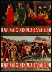 5p808 MESSALINA VS. THE SON OF HERCULES set of 5 Italian 18x27 pbustas '64 Umberto Lenzi, gladiator