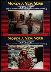 5p798 MOSCOW ON THE HUDSON set of 6 Italian 18x25 pbustas '84 Russian Robin Williams in New York!