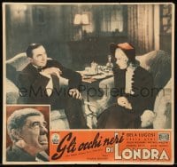 5p727 HUMAN MONSTER Italian 13x13 pbusta '39 Bela Lugosi & disfigured Wilfred Walter, Greta Gynt!
