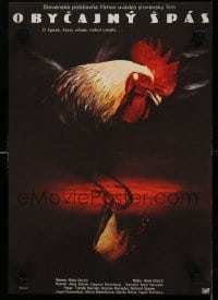 5p019 OBYCAJNY SPAS Slovak 11x16 '90 Olga Polackova-Vyletalova art of wild rooster!