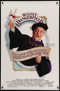 5r065 BACK TO SCHOOL 1sh '86 Rodney Dangerfield goes to college with his son, great image!