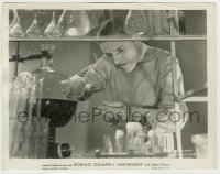 5s071 ARROWSMITH 8x10.25 still '31 close up of Ronald Colman working in his laboratory, John Ford