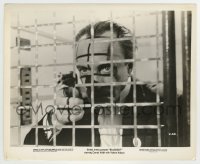 5s106 BLACKOUT 8.25x10 still '40 close up of Conrad Veidt pointing gun through metal cage!