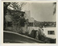 5s156 CHARLES LAUGHTON 8x10 key book still '30s far shot standing outside his Hollywood home!