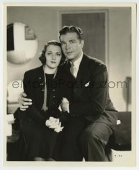 5s179 COLLEEN 8.25x10 still '36 great posed portrait of Dick Powell & pretty Ruby Keeler!