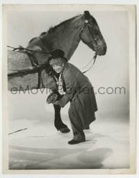5s203 DAY AT THE RACES 8x10.25 still R50s great image of Harpo Marx lifting horse's leg!