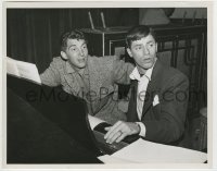 5s208 DEAN MARTIN/JERRY LEWIS 8x10.25 radio still '40s the famous comedians at piano by Herb Ball!