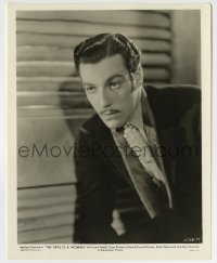 5s214 DEVIL IS A WOMAN 8x10.25 still '35 close up of suave Cesar Romero with mustache & sideburns!