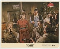 5s007 EL DORADO color 8x10 still '66 John Wayne, Robert Mitchum, Charlene Holt & cast in saloon!