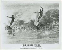 5s264 ENDLESS SUMMER 8.25x10 still '67 Robert August watches Mike Hynson starting to fall!