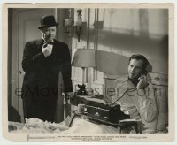 5s295 FOREIGN CORRESPONDENT 8.25x10 still '46 Benchley watches Joel McCrea on phone, Hitchcock