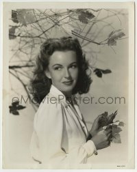5s298 FRANCES GIFFORD 8x10.25 still '37 great close autumn portrait holding leaves under tree!