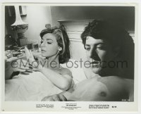 5s339 GRADUATE 8.25x10.25 still '68 Anne Bancroft & young Dustin Hoffman laying in bed at hotel!