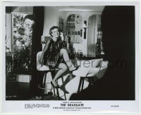 5s336 GRADUATE 8.25x10 still '68 Dustin Hoffman asks if Anne Bancroft is trying to seduce him!