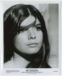 5s335 GRADUATE 8.25x10 still '68 close portrait of pretty Katharine Ross, Mike Nichols classic!
