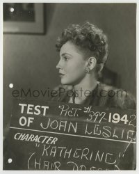 5s351 HARD WAY wardrobe test 7.5x9.5 still '42 Joan Leslie showing one of her Katherine hairstyles!
