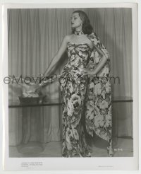 5s360 HAZEL BROOKS 8.25x10 still '47 incredible sexy portrait in tropical gown for Body & Soul!