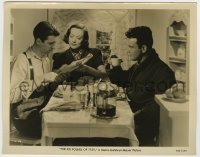 5s383 ICE FOLLIES OF 1939 8x10.25 still '39 Joan Crawford at table with James Stewart & Lew Ayres!
