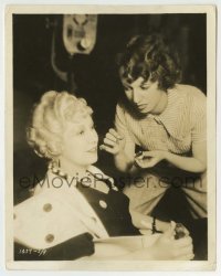 5s384 I'M NO ANGEL candid 8x10 still '33 makeup artist Dorothy Ponedel touches up Mae West!
