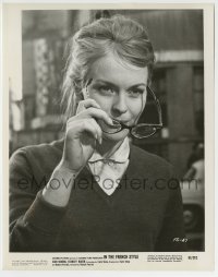 5s387 IN THE FRENCH STYLE 8x10.25 still '63 sexy Jean Seberg with glasses, written by Irwin Shaw!