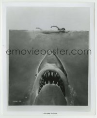 5s407 JAWS 8.25x10 still '75 far sexier Roger Kastel art of shark attacking naked swimmer, rare!