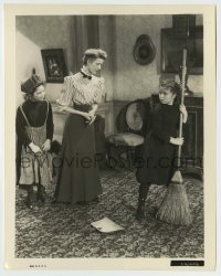 5s494 LITTLE PRINCESS 8x10.25 still '39 Anita Louise has Shirley Temple & Sybill Jason sweep up!