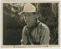 5s504 LOST WORLD 8x10.25 still '25 great close up of intense Lloyd Hughes with hat & scarf!