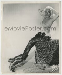 5s523 MAMIE VAN DOREN 8.25x10 still '50s the sexy blonde bombshell posing in $2,500 mermaid suit!