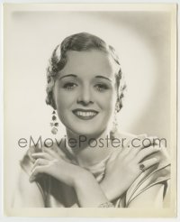 5s547 MARY ASTOR 8.25x10 still '31 head & shoulders portrait smiling with cool earrings!