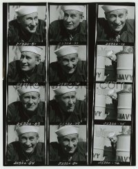 5s556 MCHALE'S NAVY TV 8x10 contact sheet '60s many portraits of Carl Ballantine as Lester Gruber!
