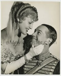 5s561 MERRY WIDOW deluxe 8x10 still '34 world famous lovers Jeanette MacDonald & Maurice Chevalier!