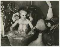 5s571 MISTER MOSES 7.5x9.75 still '65 sexy naked Carroll Baker being bathed by African women!