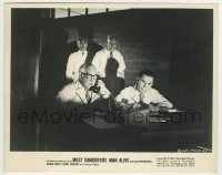5s581 MOST DANGEROUS MAN ALIVE 8x10.25 still '61 great image of scientists looking scared!