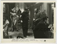 5s583 MR MOTO TAKES A VACATION 8x10.25 still '39 detective Peter Lorre by sexy Asian dancer!