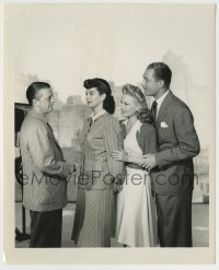 5s594 MY SISTER EILEEN candid 8.25x10 still '42 Rosalind Russell, Janet Blair, Aherne & director!