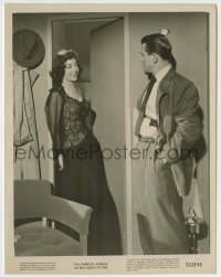 5s604 NARROW MARGIN 8x10.25 still '52 sexy Marie Windsor flirts with Charles McGraw, classic noir!
