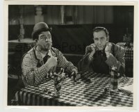 5s607 NAUGHTY NINETIES 8.25x10 still '45 Bud Abbott & Lou Costello with cigar in restaurant!